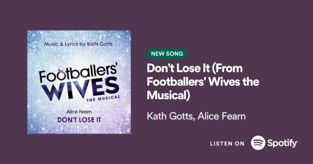 First track released from Footballers' Wives The Musical